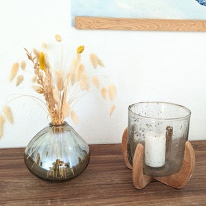 Glass vase made from old glass, vase, flower vase, glass floor vase, vases image 3