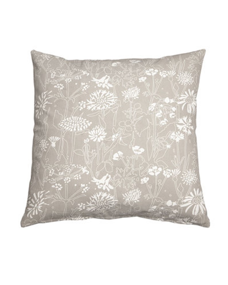 Cushion cover cotton beige floral pattern, cotton, kitchen textiles Sweden image 9