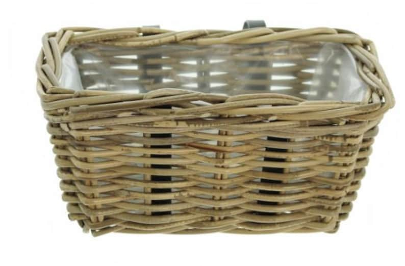 Balcony box, plant box, rattan, flower box, plant pot Kasten klein