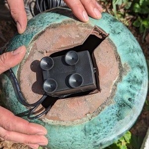 Wasserbrunnen XXL jade für innen und außen mit LED Beleuchtung jadegrün, Brunnen, Brunnen für Garten und Terrasse Größe 5429 cm Bild 6