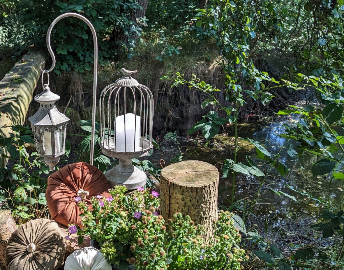 Windlicht Laterne Lampe Leuchte Kerzen halter Garten Licht Deko Shabby z.  Hängen