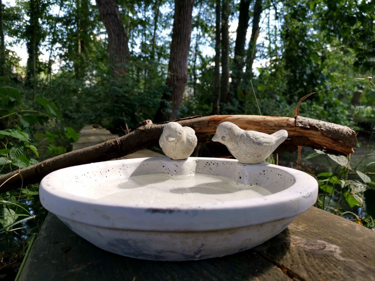 Cement bird bath deals