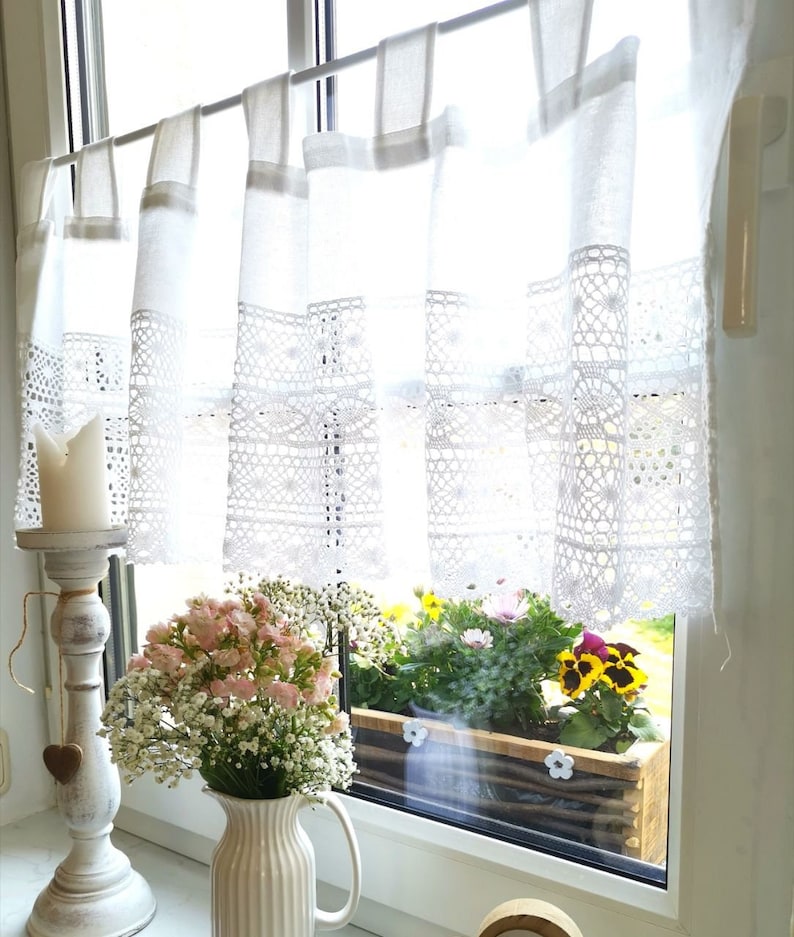 Window curtain Crochet decorations 337586 image 5