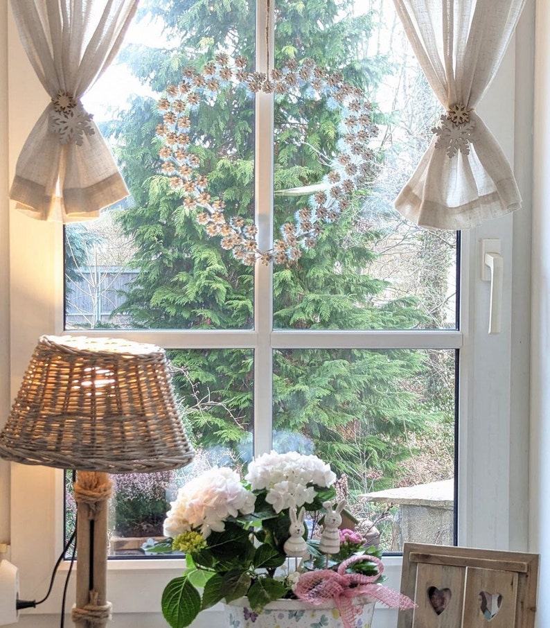 Flower heart XL metal, heart decoration, window decoration, door hanger, wreath, window hanger Heart ER02360650 image 7