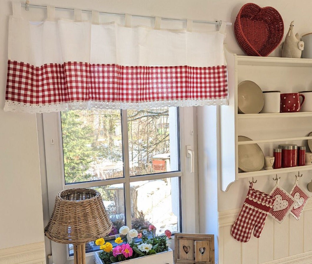 cortina de cocina hermosa  Fenstergestaltung, Gardinen küche, Gardinen  modern
