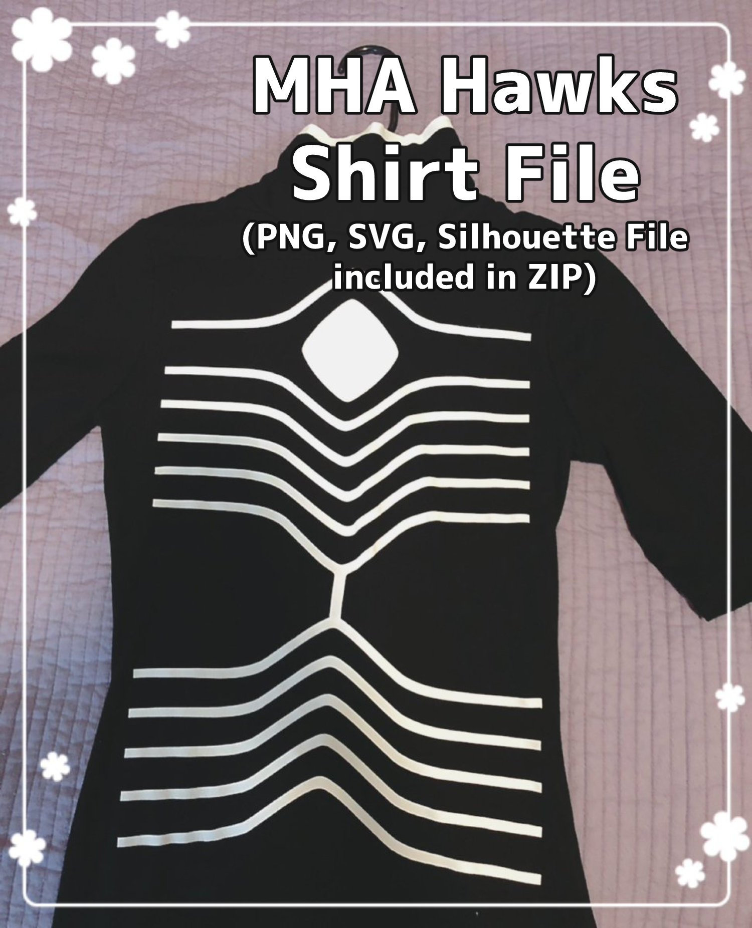 MHA Hawks Shirt Design SVG PNG Silhouette Cameo Files instant | Etsy 