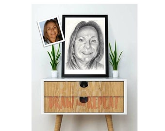 Custom Portraits hand drawn in pencil