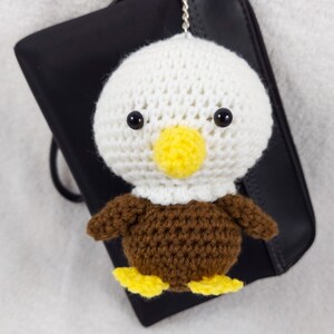Eagle Keychain, Jumbo Keychain, Eagle, Crochet Eagle, Eagle, Baby Eagle, Stuffed Eagle, Plushie Keychain, America, Amigurumi Eagle, Toy