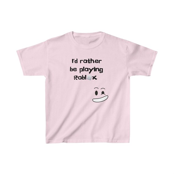 Roblox I'd Rather Be Playing Roblox T-Shirt Funny -  Portugal