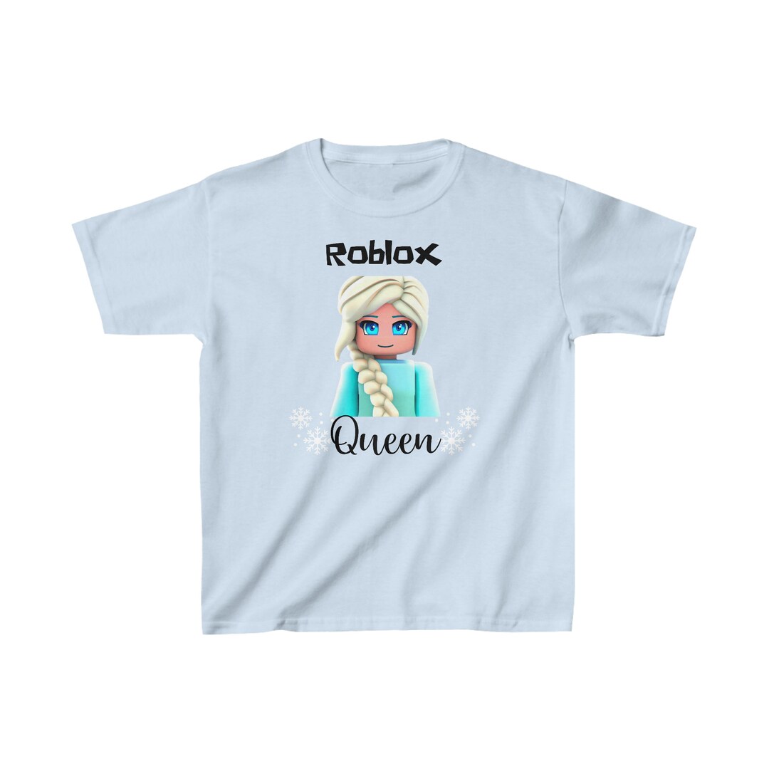 Roblox Elsa Shirt for Girls Roblox Queen Tee Frozen Etsy