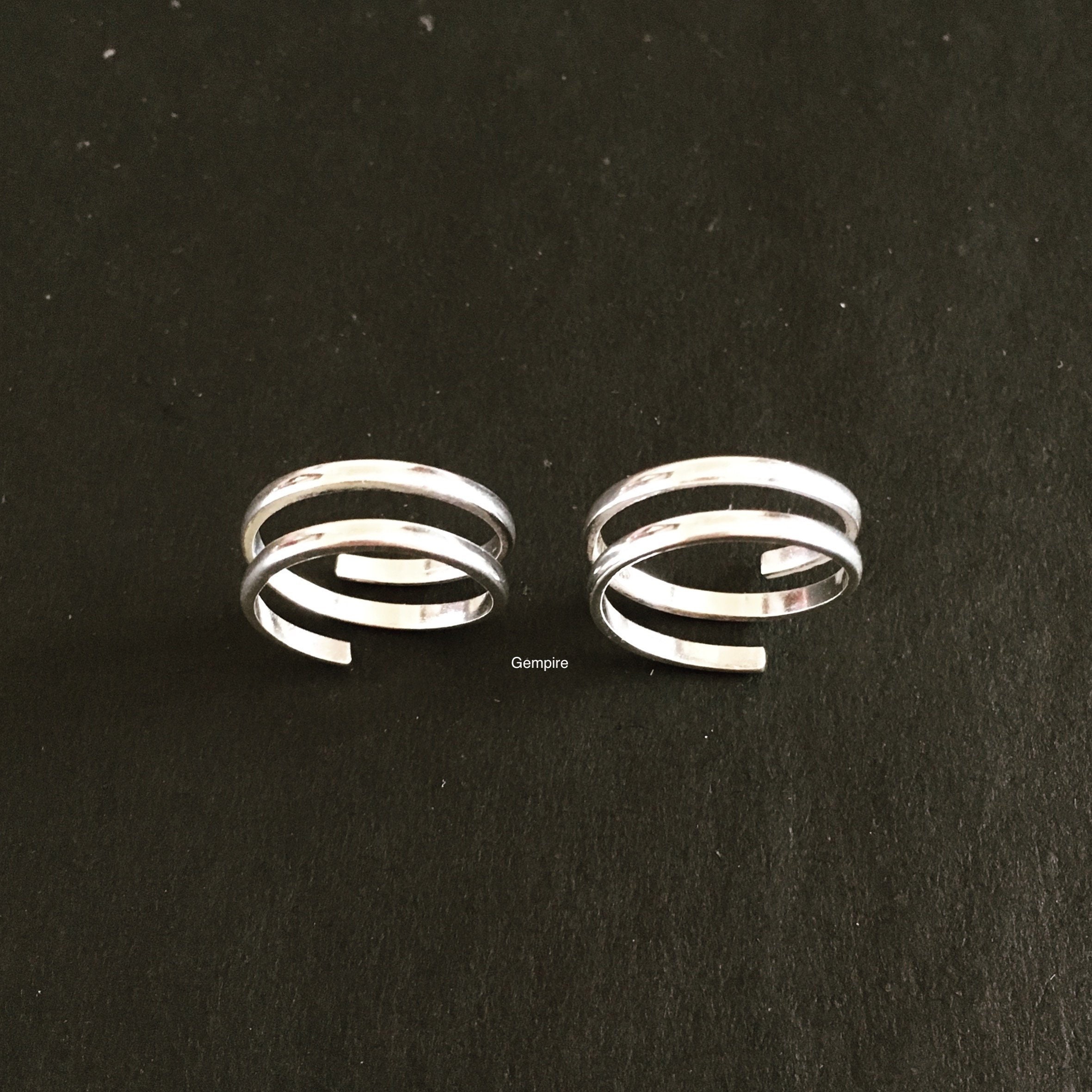 Spiral Toe Ring - 925 Sterling Silver Toe Ring, Adjustable Toe Ring ...