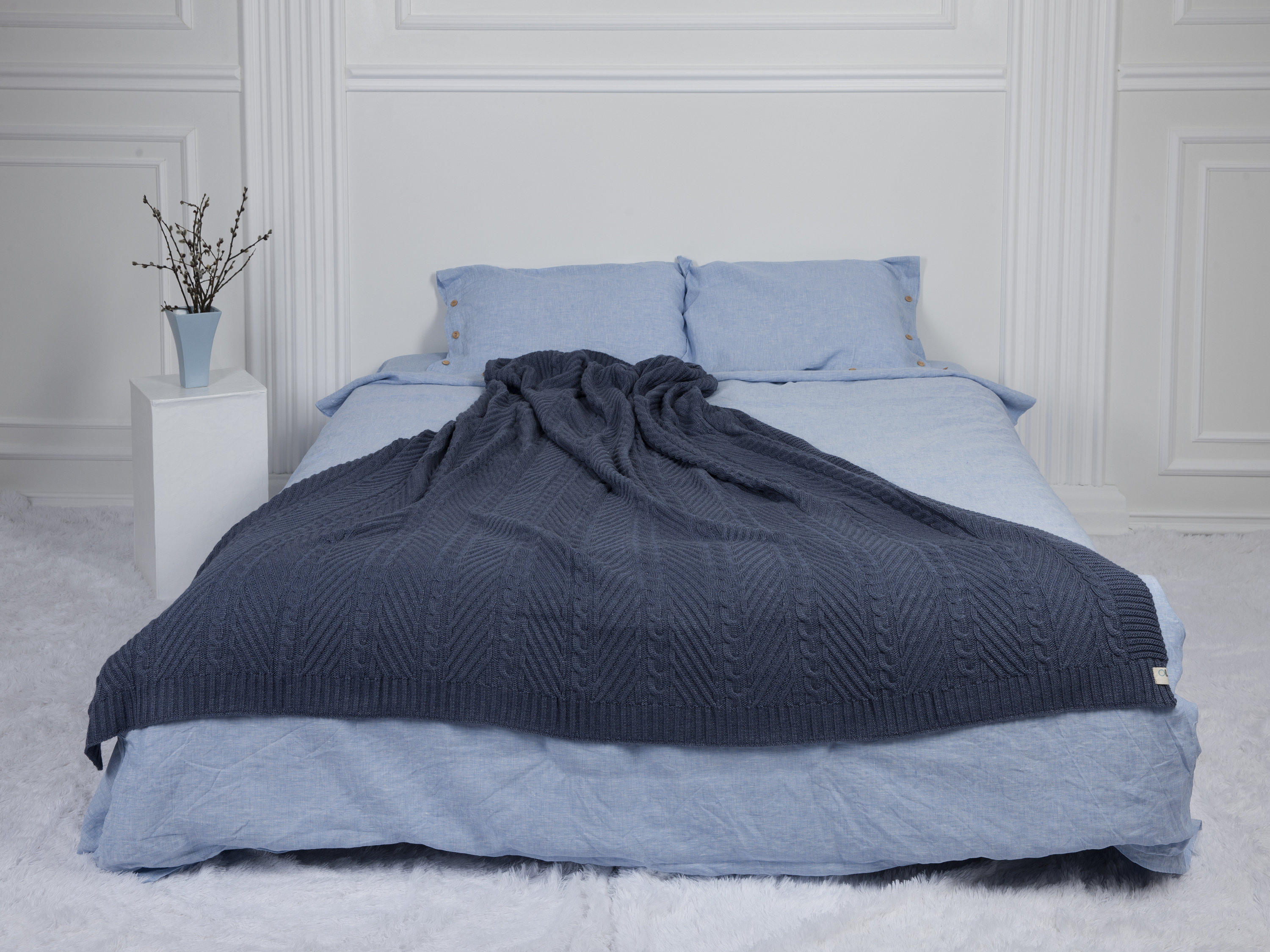 Dusty Blue Linen Duvet Cover King Linen Duvet Cover Blue Linen Etsy UK