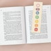 Chakra Bookmark, Chakra Art, Yoga Gift, Printable Yoga Bookmark ...