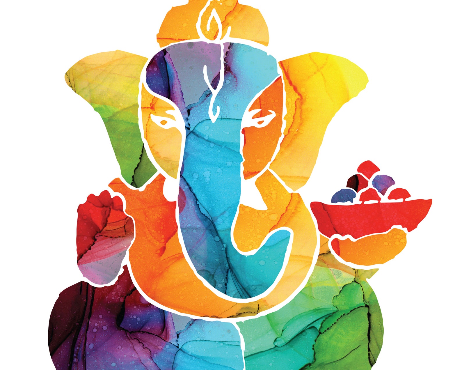 Ganesha Yoga Print Instant Download Meditation Poster Etsy