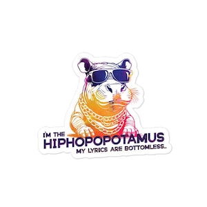 Hipopopotamus Minhas Letras São Infinitas, Adesivo Voo dos Conchords