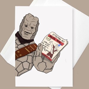 Korg não imprimiu panfletos suficientes Cartão de felicitações para festa de aniversário | Inspirado no filme Thor