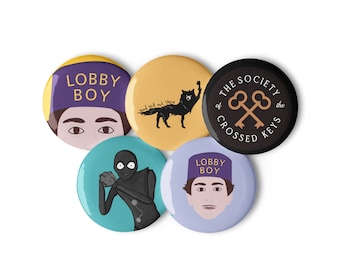 Wes Anderson Film Inspired Button Pins