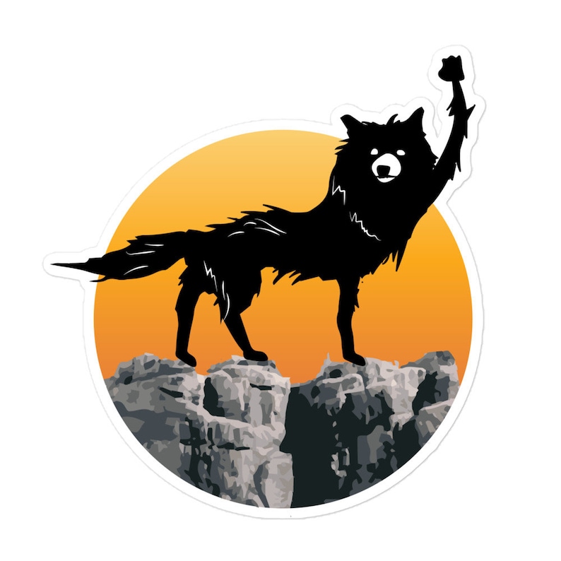 Good Luck Out There Fantastic Mr Fox Wolf Fist of Solidarity Sticker Etsy