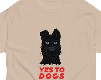 Yes to Dogs Graphic T Shirt | Inspired By Isle of Dogs Wes Anderson Movie | Film Gift