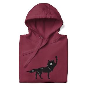 Wolf Fist of Solidarity, Fantastic Mr Fox Super Comfy haftowana bluza z kapturem | Bluza inspirowana filmem Wesa Andersona | Powodzenia tam