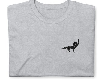 Wolf Fist of Solidarity, Fantastic Mr Fox Short-Sleeve Embroidered T-Shirt