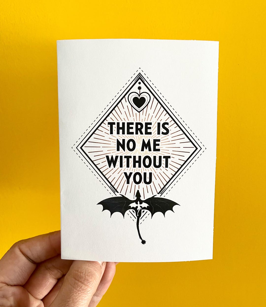 There is No Me Without You. Xaden Quote Greeting Card | Inspired by ...