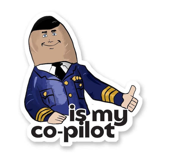 Otto is My Co-pilot Sticker Classic Reference Inspired From