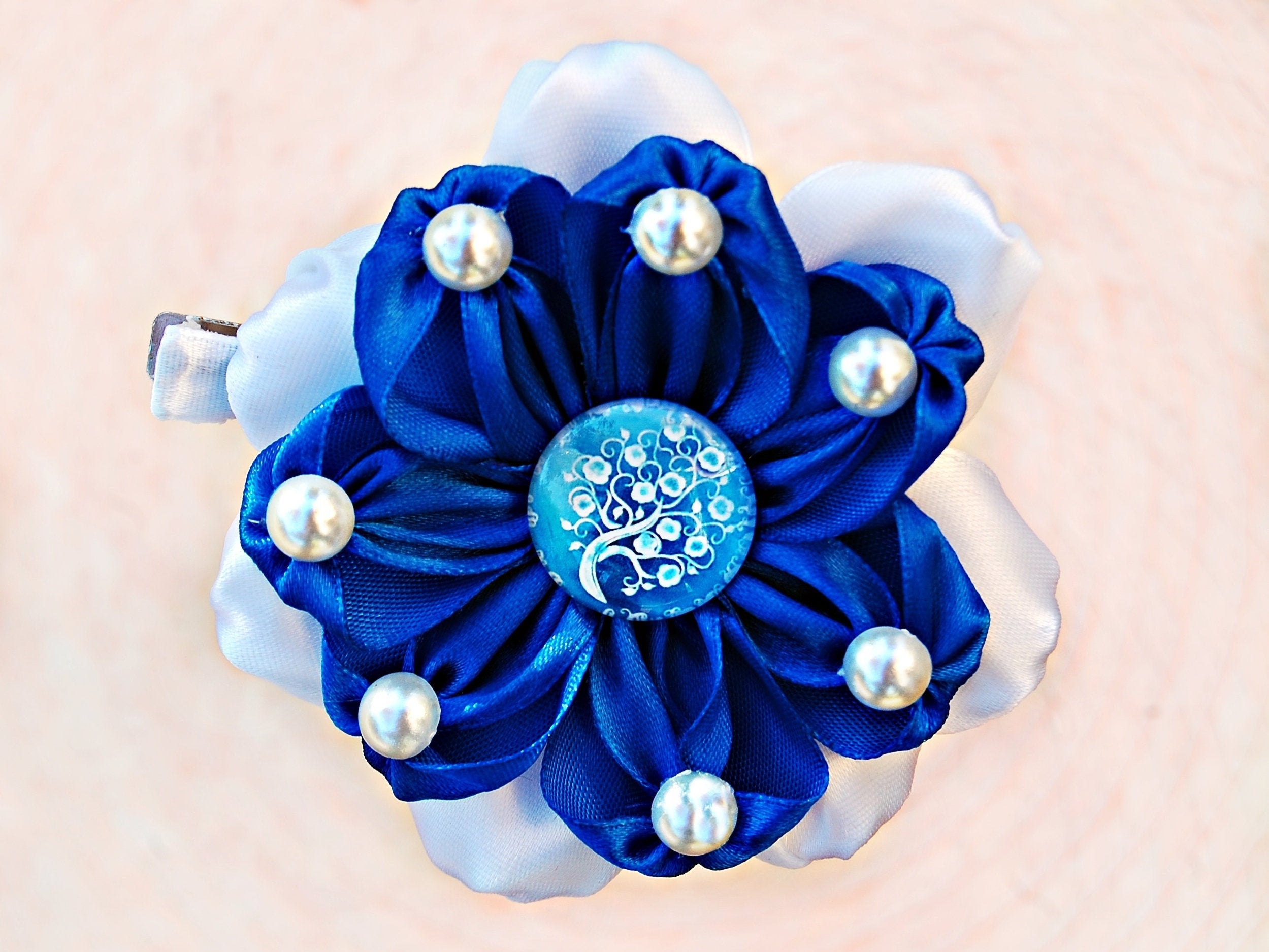 1. Royal Blue Hair Clips - Set of 10 - wide 4