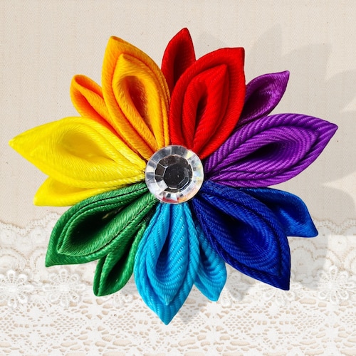 you are Junction Awakening Rainbow Flower Boutonniere Lapel Pin LGTB Flower Brooch Gay - Etsy Israel