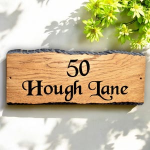 Personalized Wood Sign, Custom House Name Plaque, Wooden Door Sign, Rustic Decor, Housewarming Gift, Personalised Home Decor
