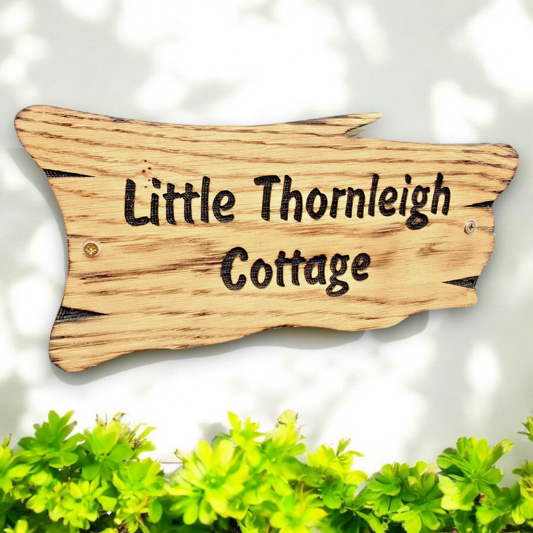 Custom Engraved Wooden Cottage Sign - Handmade Rustic Home Decor - Etsy