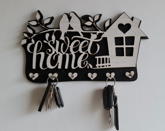 Wall Key Holder Decorative Home Accessories Wall Mounted Decor Key