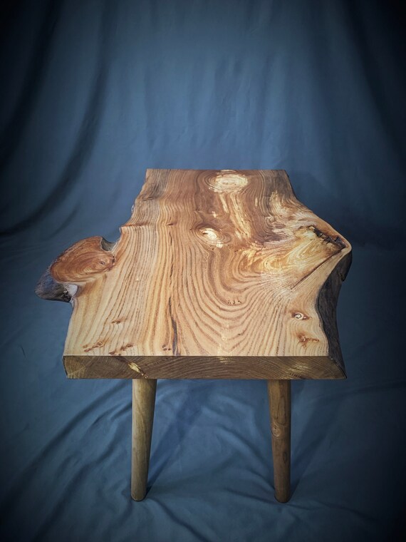 Chunky Oak Live Waney Edge Coffee Table 2 Inch Thick Wood Chunky Oak Live Waney Edge Coffee Table, Thick Wood Slab Coffee Table