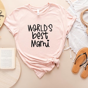 Mom Shirt, Worlds Best Mami Tee, Unisex Jersey Short Sleeve Tee, Mother's Day gift, Cute Mom Shirt, Great Mom Gift, World's Best Mom Shirt