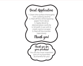 how to apply vinyl decal printable instructions decal