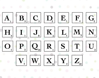 Download Scrabble tiles svg | Etsy