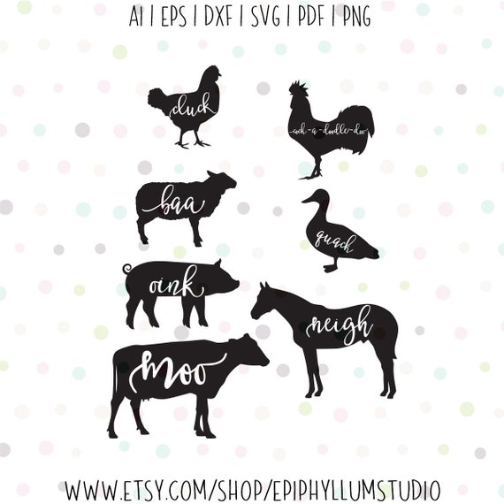 Download Cluck Oink Moo Svg Farmhouse Svg Farm Life Svg Farm House Etsy PSD Mockup Templates