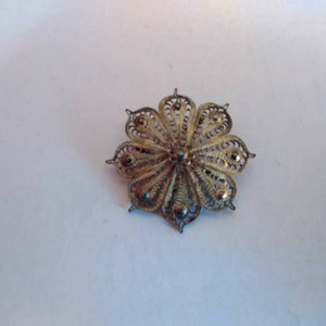 Vintage brooch vintage flower brooch flower brooch vintage silver brooch