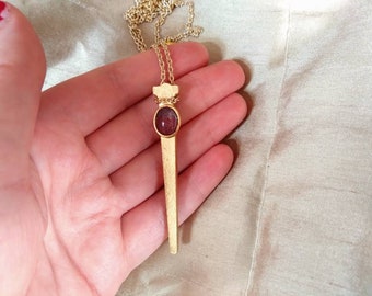 Coffin nail necklace // Vampire Amulet // vampire necklace// Coffin nails // Coffin nail witchcraft // Coffin jewellery
