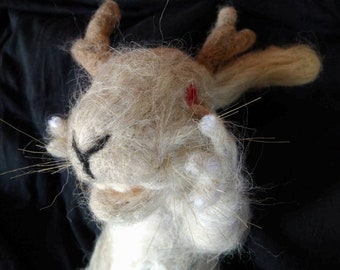 Jackalope Plush // Jackalope // cryptid plush rabbit plush bunny creepy bunny bunny rabbit alternative plush 'Buttercup'