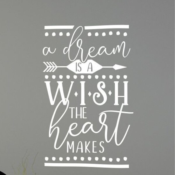 Wish Wall Decal Etsy