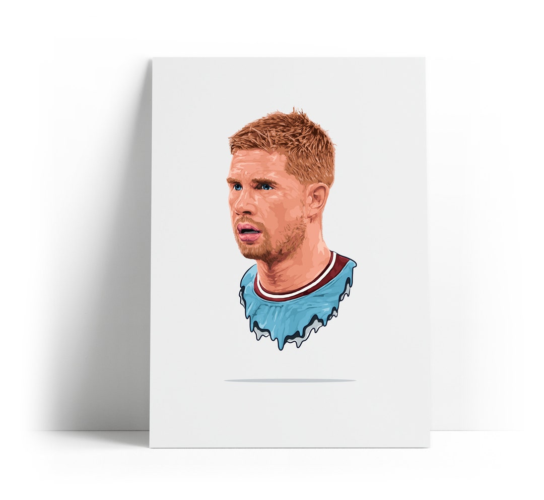 Kevin De Bruyne Illustrated Print - Etsy