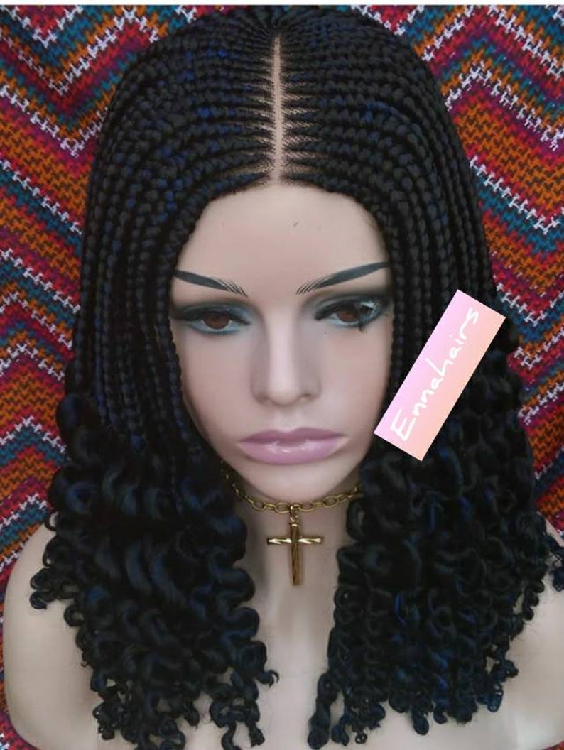 Ready To Shipshort Corn Row Braids With Box Braidsshort Corn Etsy