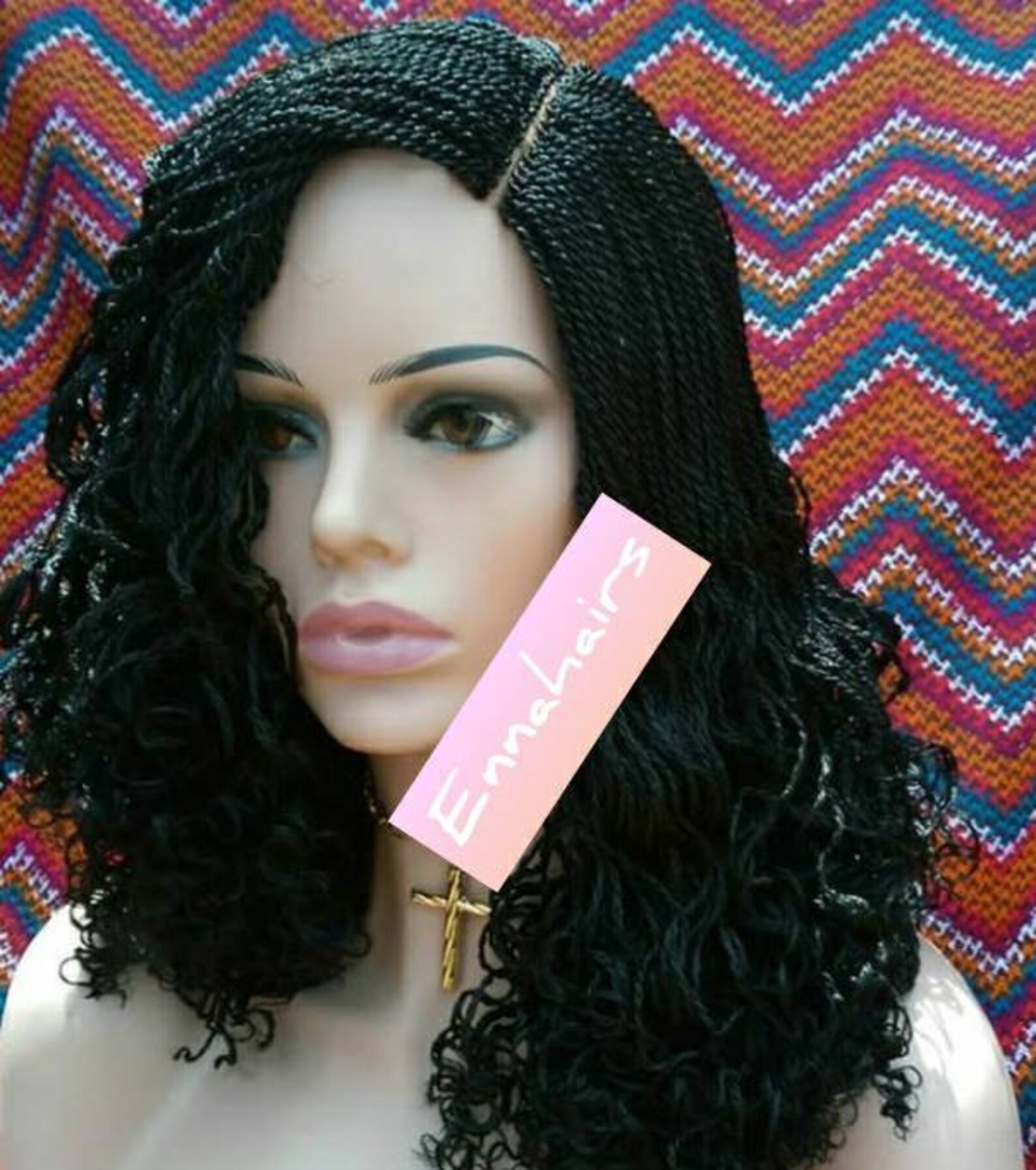 Short Micro Million Braided twist wigs short curl Etsy