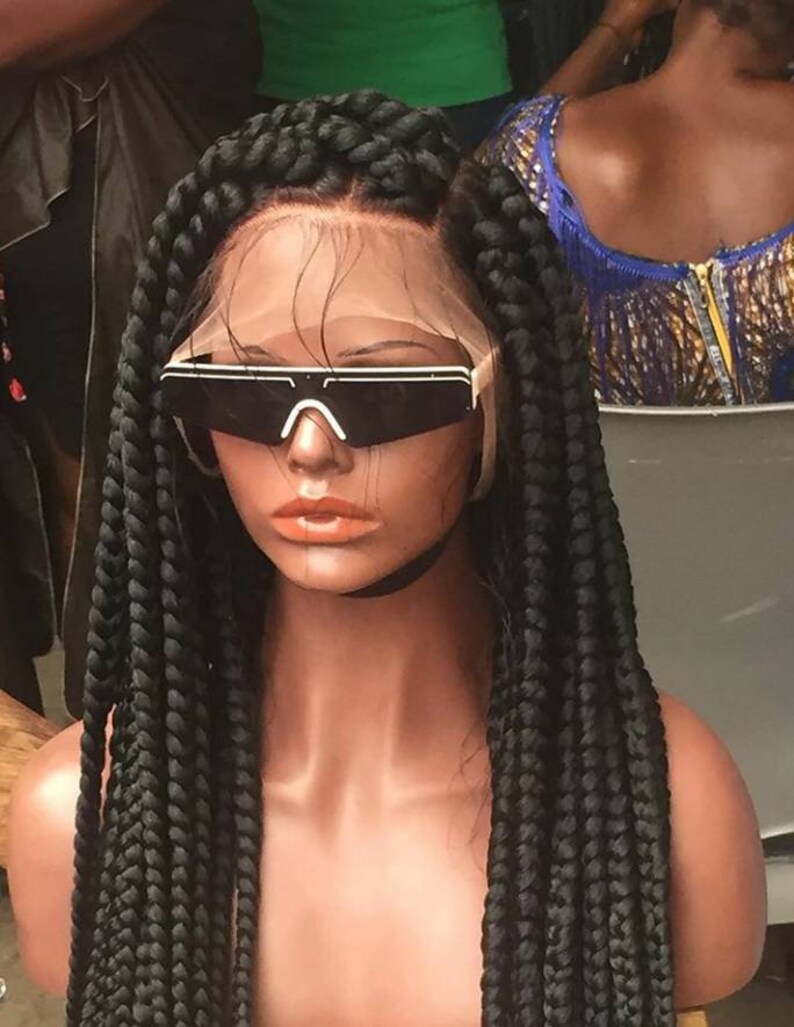 Braided WigJumbo Box Braids Knotless Jumbo Braids Wigs for Etsy