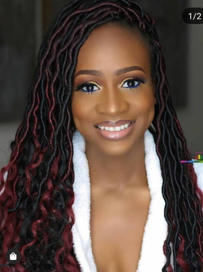 Braided wig/Full Frontal Lace goddess locsBraidedwig goddess Etsy