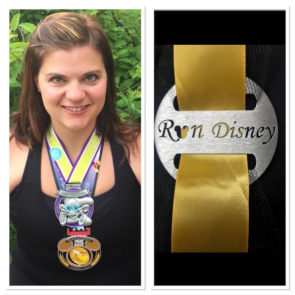 Wear 1 or 2 medals at once comfortably and without damage to the Princess Half Marathon, Fairytale Challenge medal holder, Disney world ma