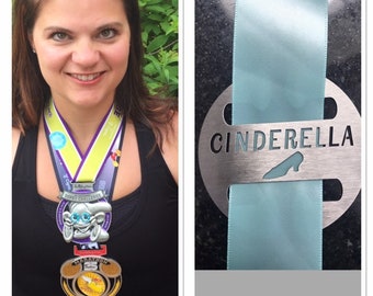 Wear 1 or 2 medals at once without damage to the fairytale challenge, Mickey Mouse medal holder, Run Disney, belle, princess weekend