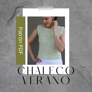 Chaleco Verano Crochet // Patrón PDF // Digital Download