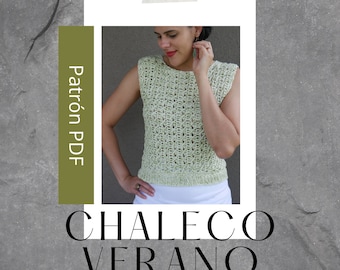 Chaleco Verano Crochet // Patrón PDF // Digital Download